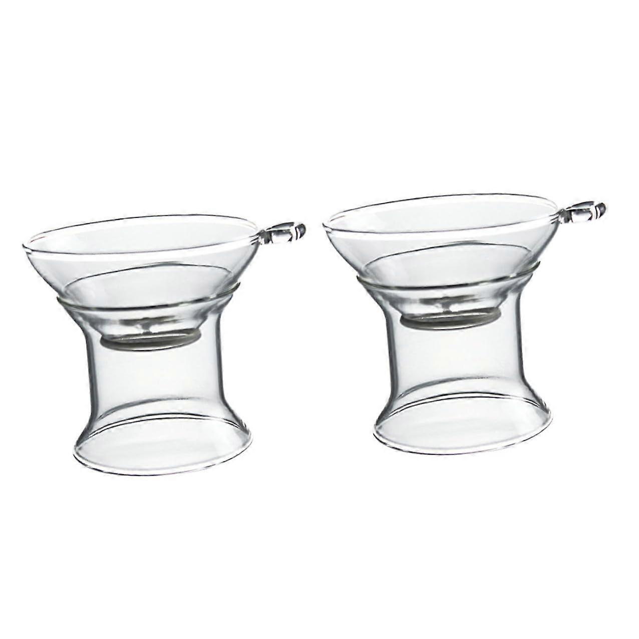 Heat Resistant Glass Tea Infuser Set with Bracket for Loose Leaf Tea Brewing Borosilicate Strainer