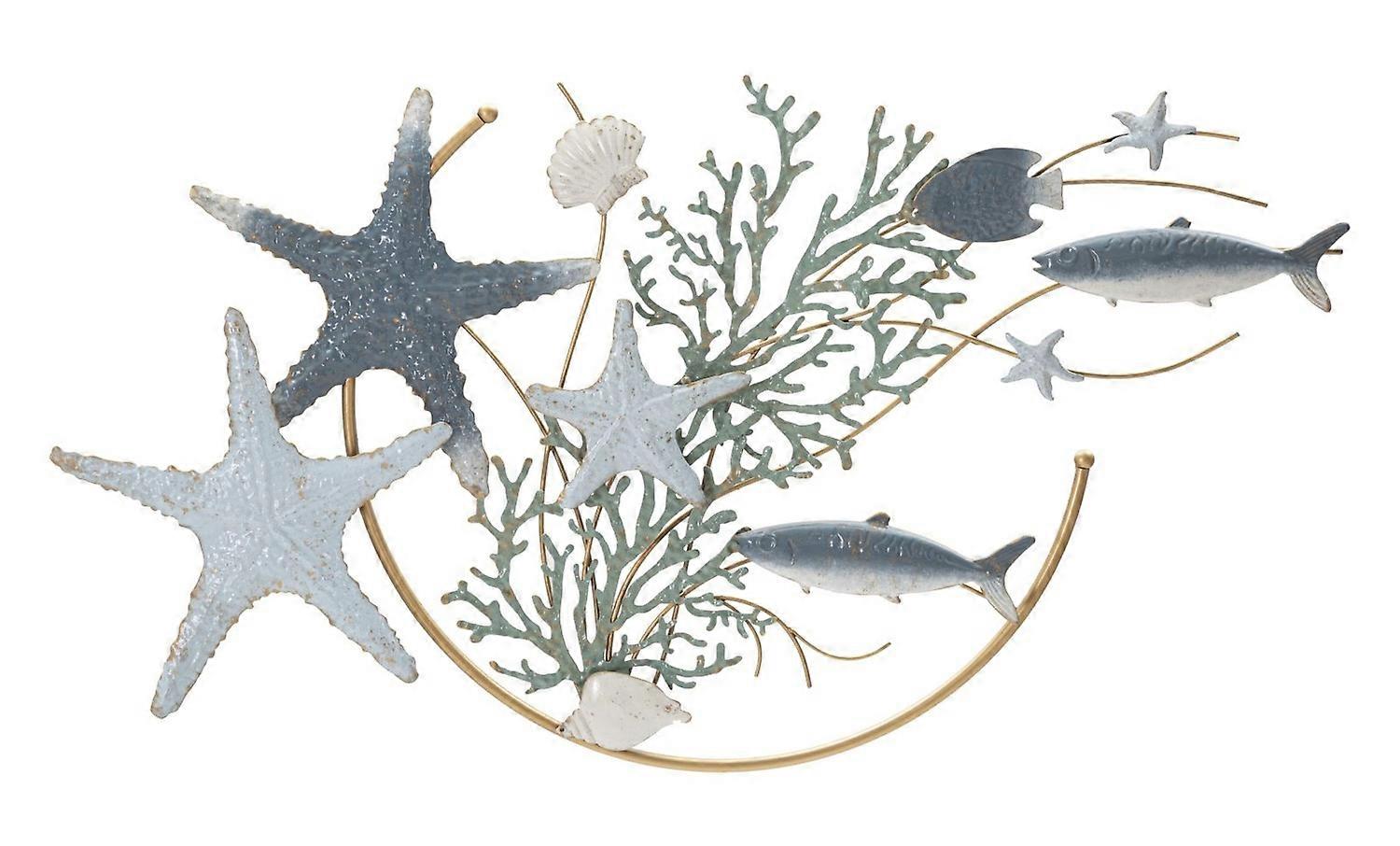 Iron wall panel Sea Star cm 95.3x5x53.3