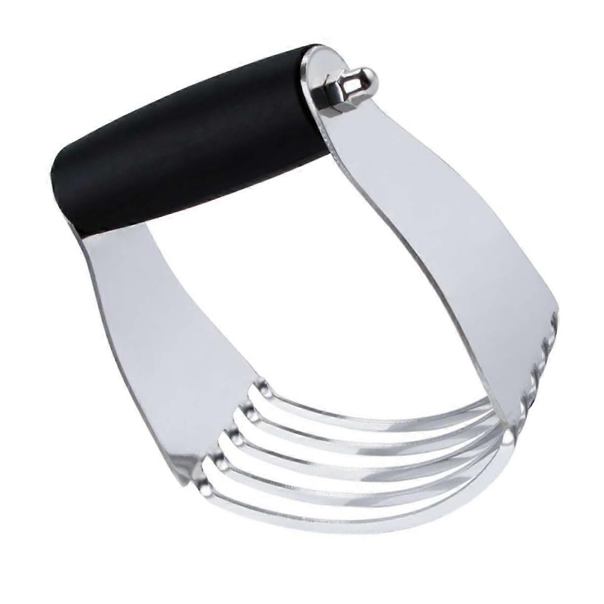 Stainless Steel Dough Blender and Pastry Cutter with Ergonomic NonSlip Grip for Baking
