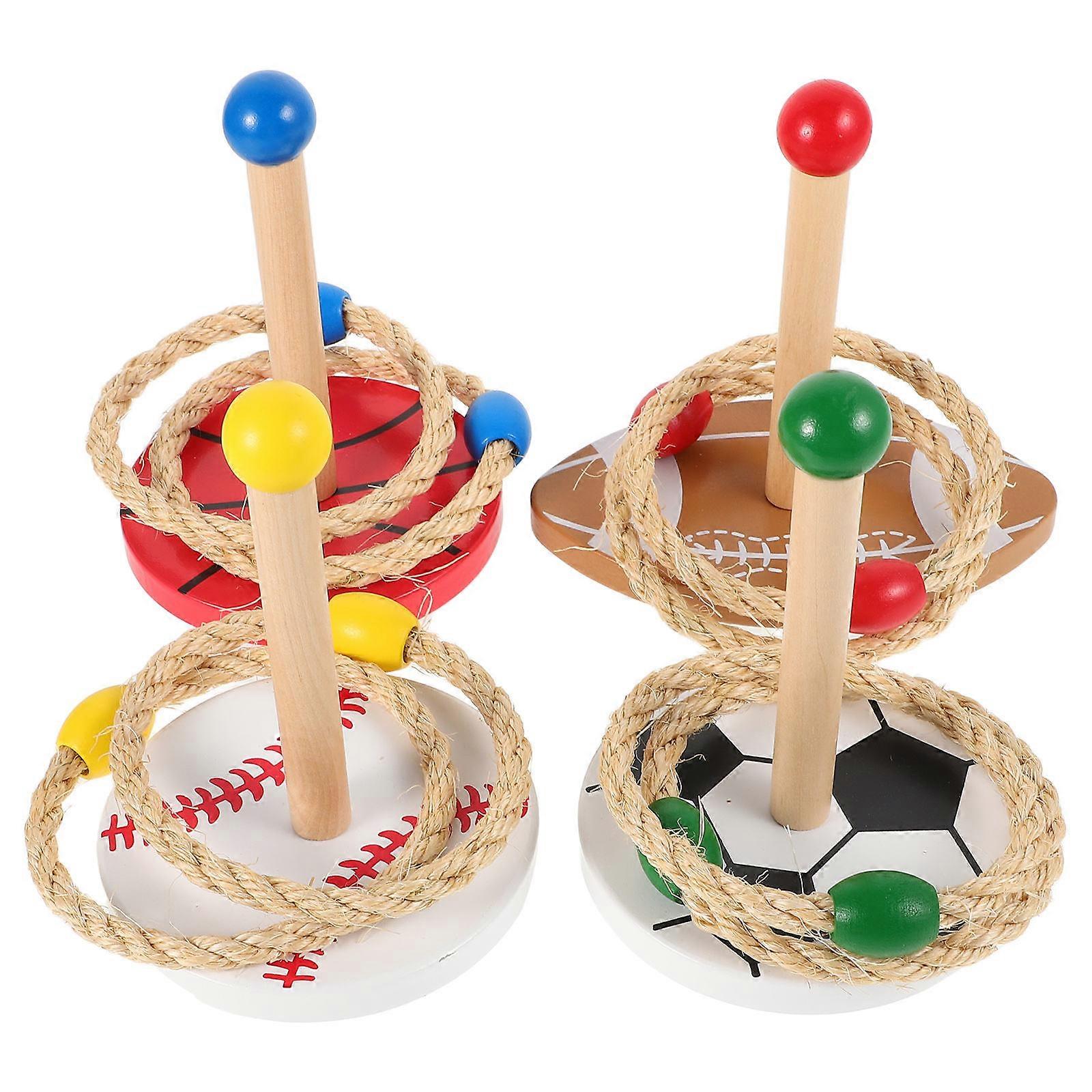 Ball Throwing Toy Ring Toss Game for 1Sets Sensory Training Activity