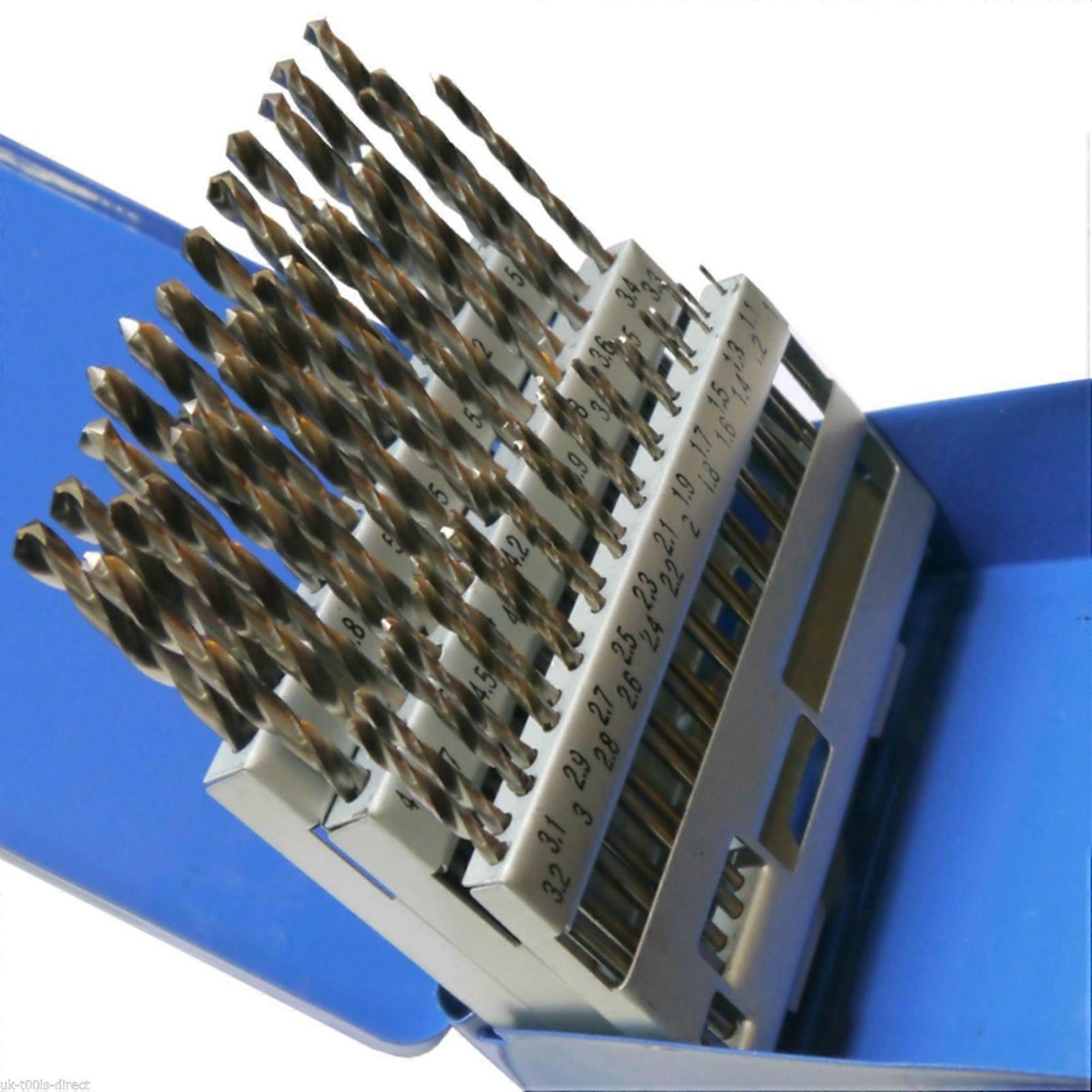 102Pc Engineering Drill Bit Set Hss 1 - 6mm in 0.1mm Increments