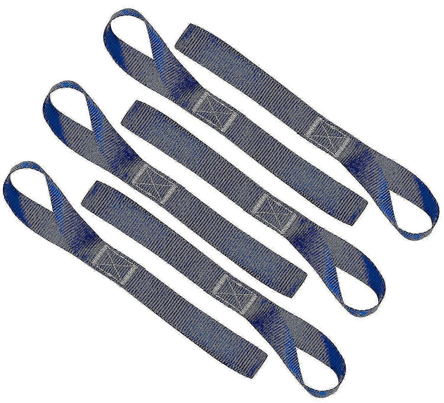 6-Pack Soft Loop Tie Down Straps - 1,500 Load Capacity for Dirt Bikes, Blue XXF
