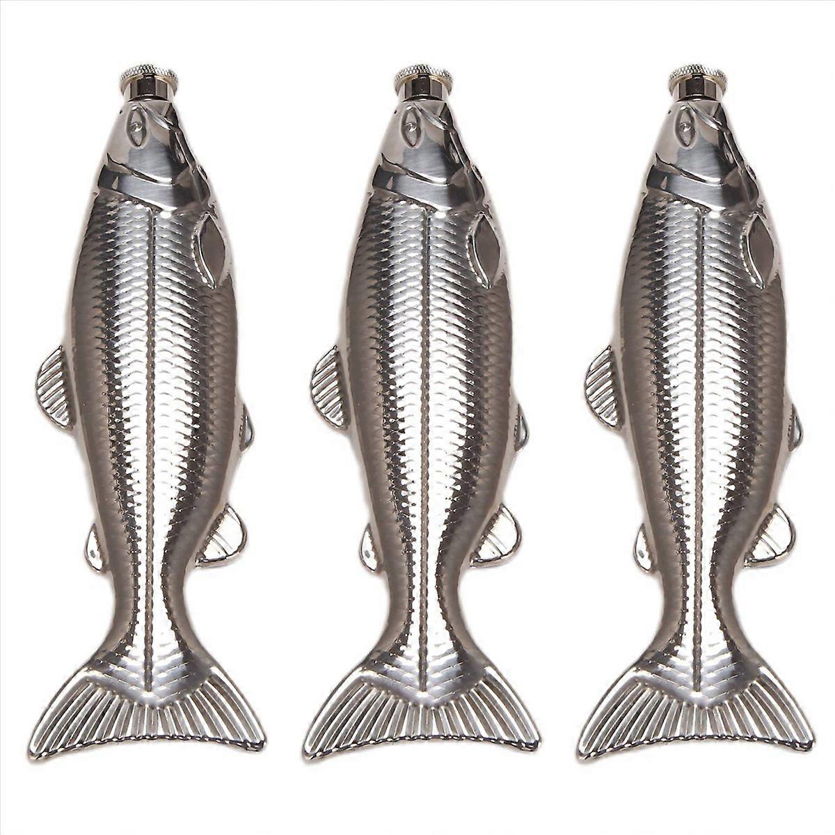 1 Set Fish-Shape 5Oz Bottle Mini Pocket Flask Drinkware for Outdoor