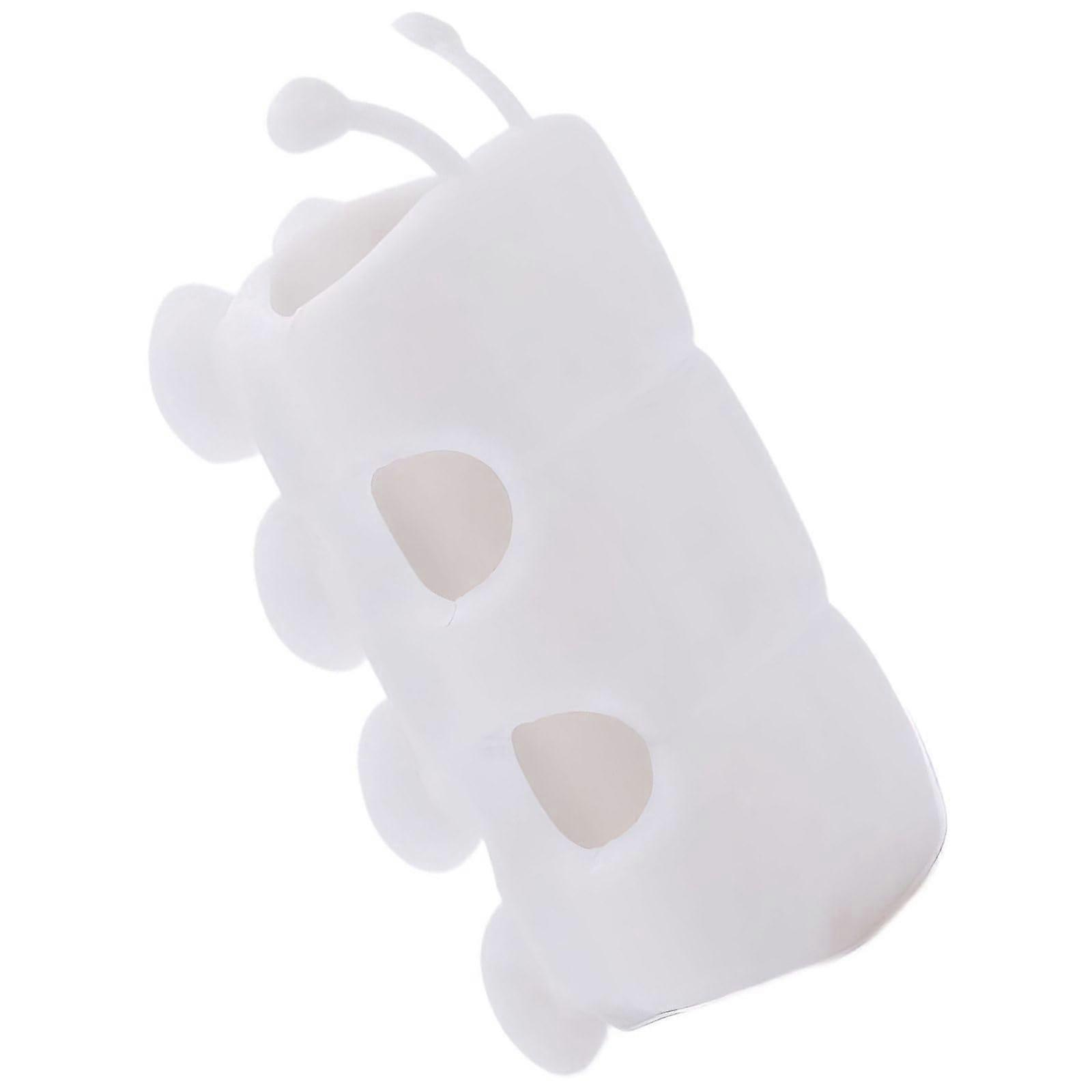 Shower Head Holder with Strong Suction Cups NoDrill Wall Mount for Bathroom Storage White