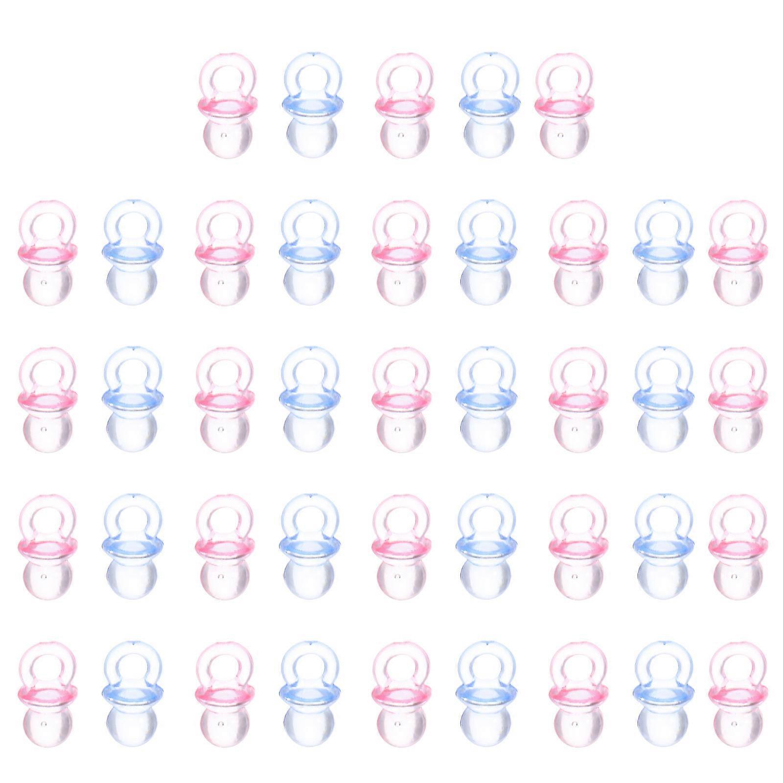 200Pcs Mini Pacifier Charms Acrylic Accessories for Baby Use