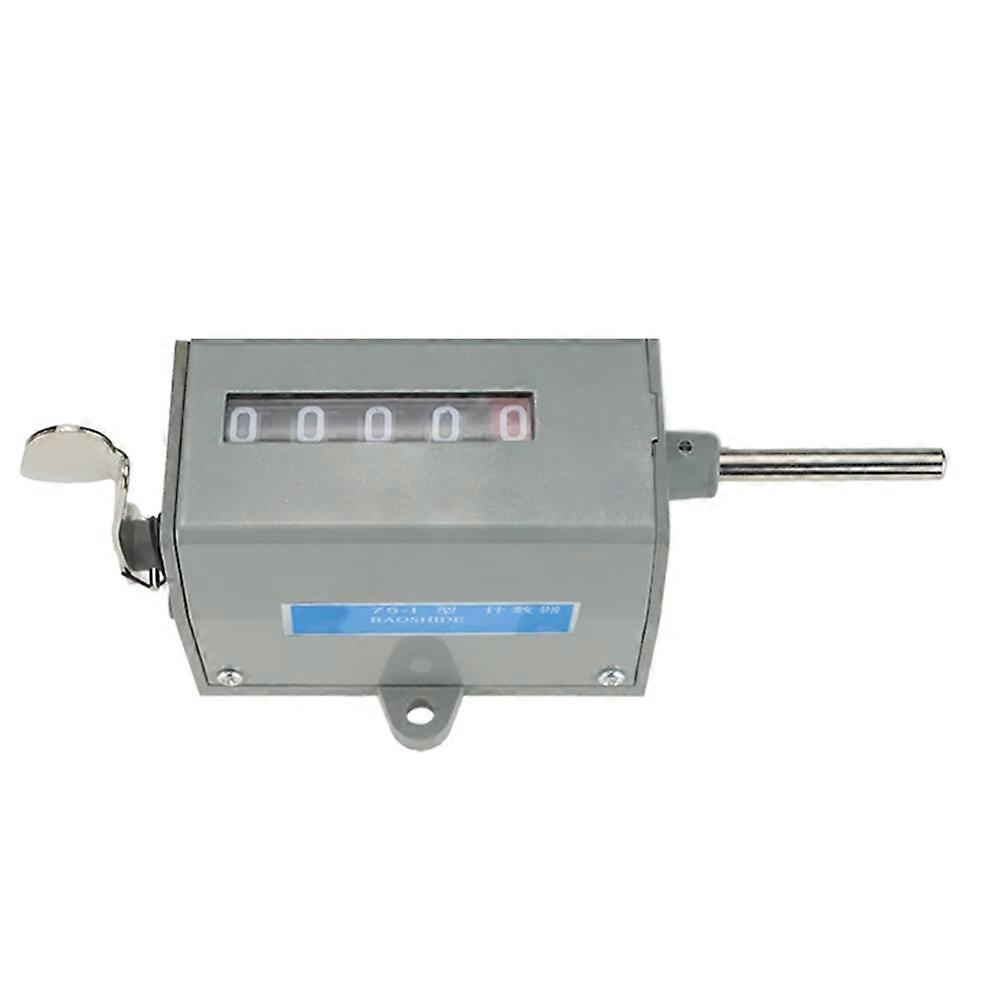 75-I 5-Digit Mechanical Manual Counter for Punching Machines Rotation Type Industrial Revolution Counter AC220V
