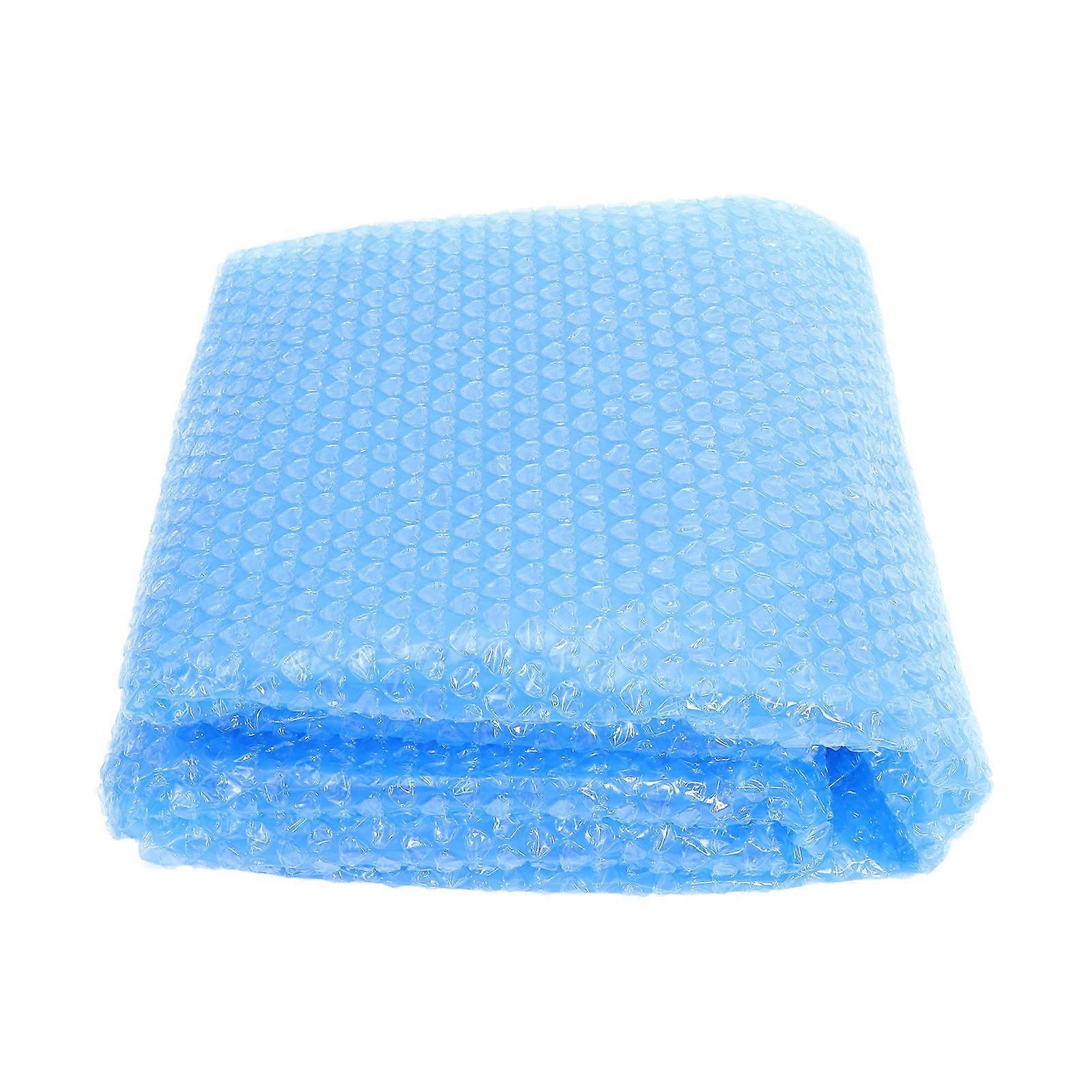 Blue PE Material Rectangular Inflatable Pool Bubble Cover with Excellent Insulation Performance Foldable and Durable