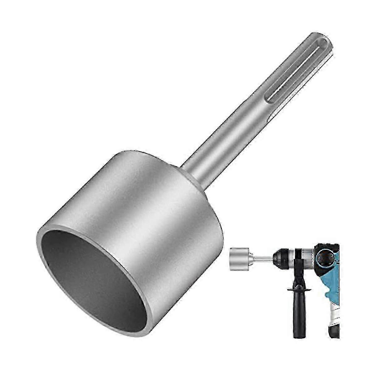 65mm steel ground rod driver, SDS-Max bit for professional grounding work