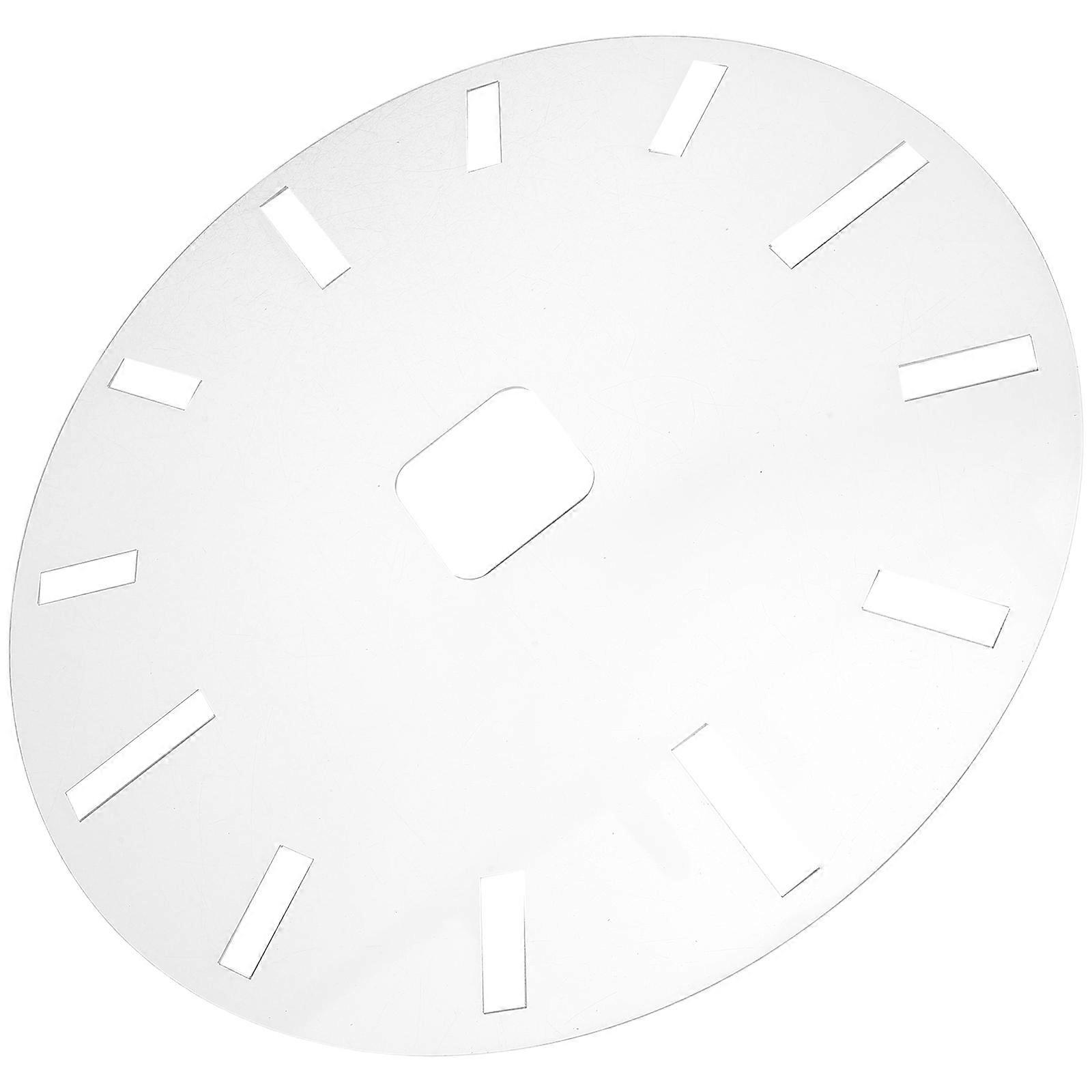 Precision Acrylic Clock Template for DIY Woodworking with Router Inlay