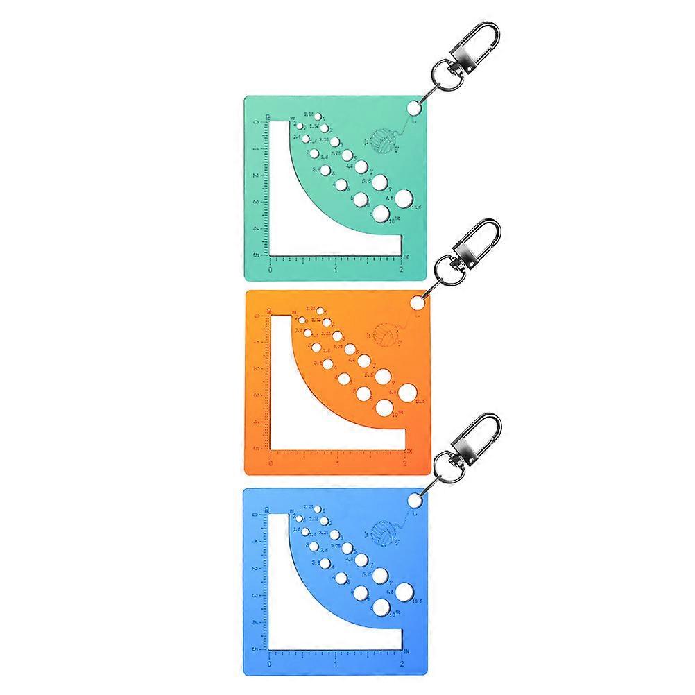 Acrylic Knitting Tool Measuring Ruler for Sweater and Scarf 15Pcs Set