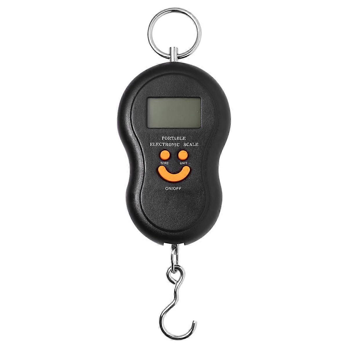 Digital Hanging Scale with LCD Display, Strength Steel Hook, Compact Luggage and Fishing Use