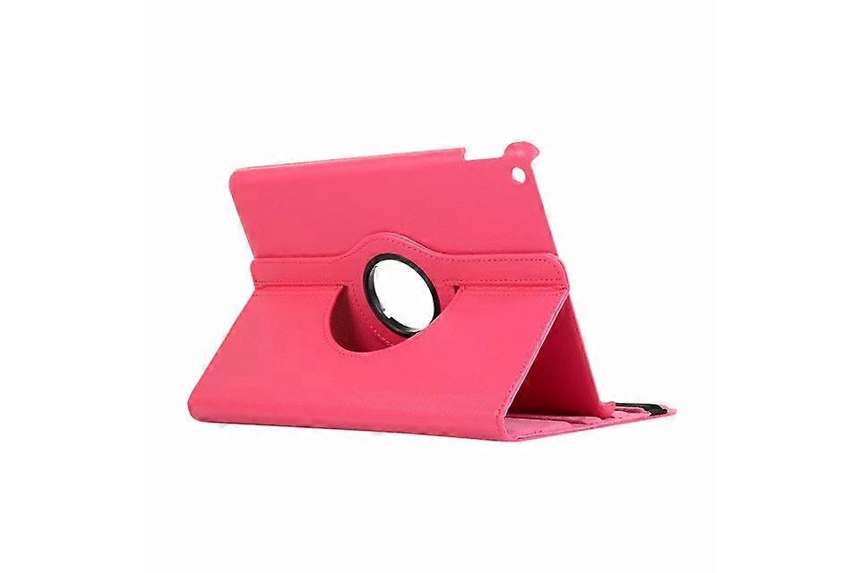 Case For Ipad 10.2"/ 10.5"rose Red Rotating Litchi Texture Sleeping Leather