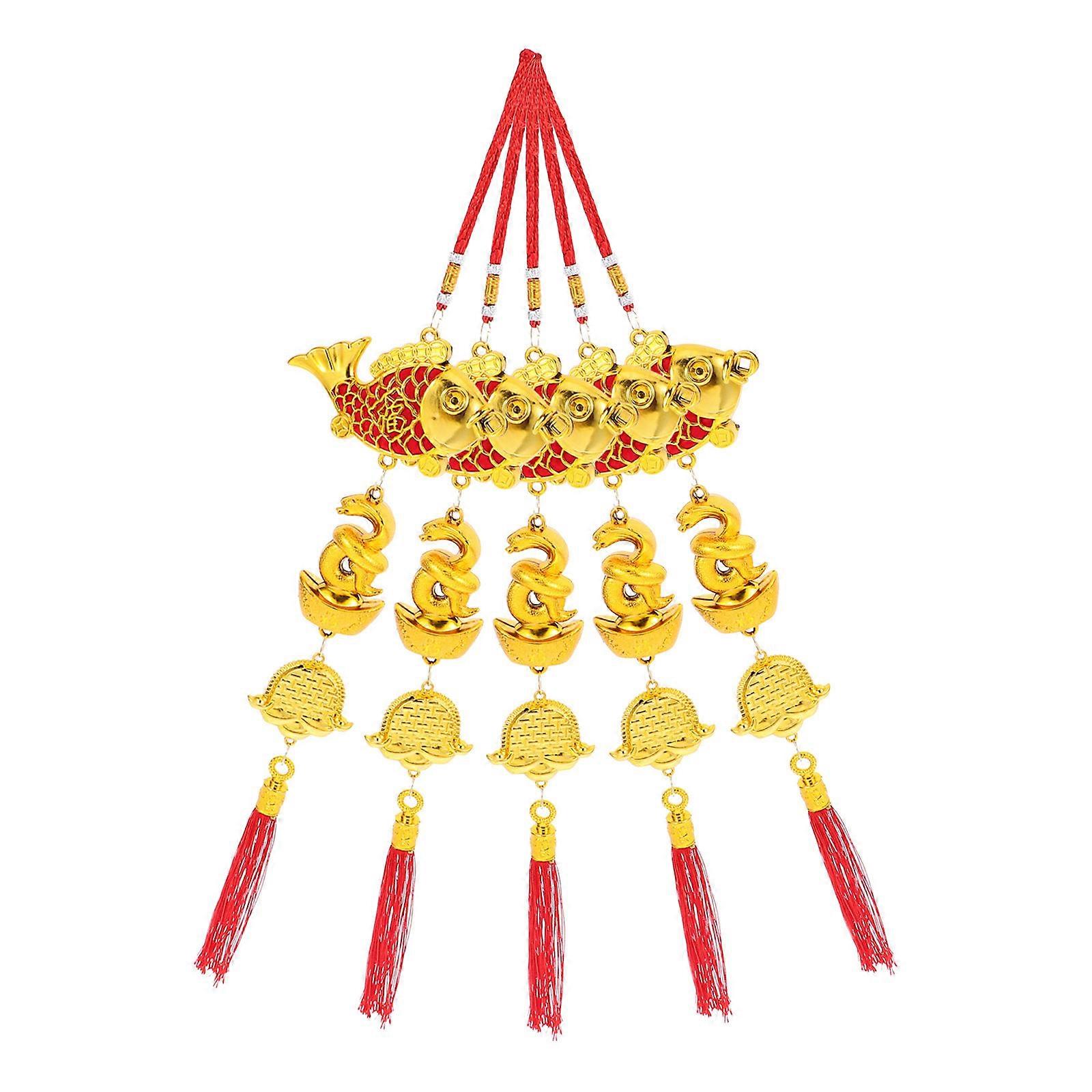 Spring Festival Snake Hanging Pendants Decorative 5Pcs Set