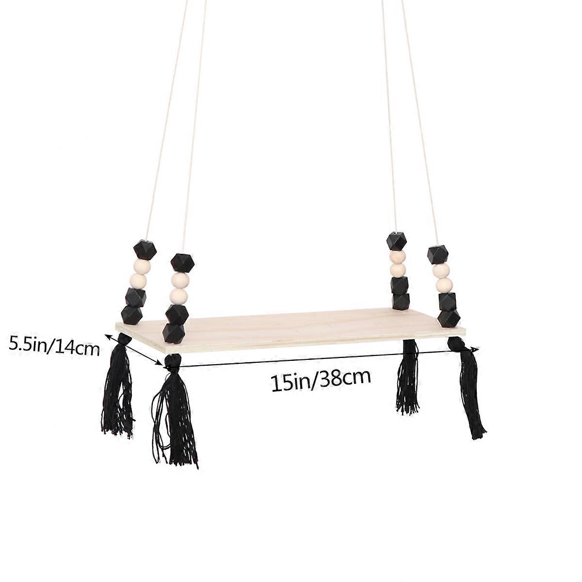 Black Octagonal Beads Hanging Storage Rack for Storage Use