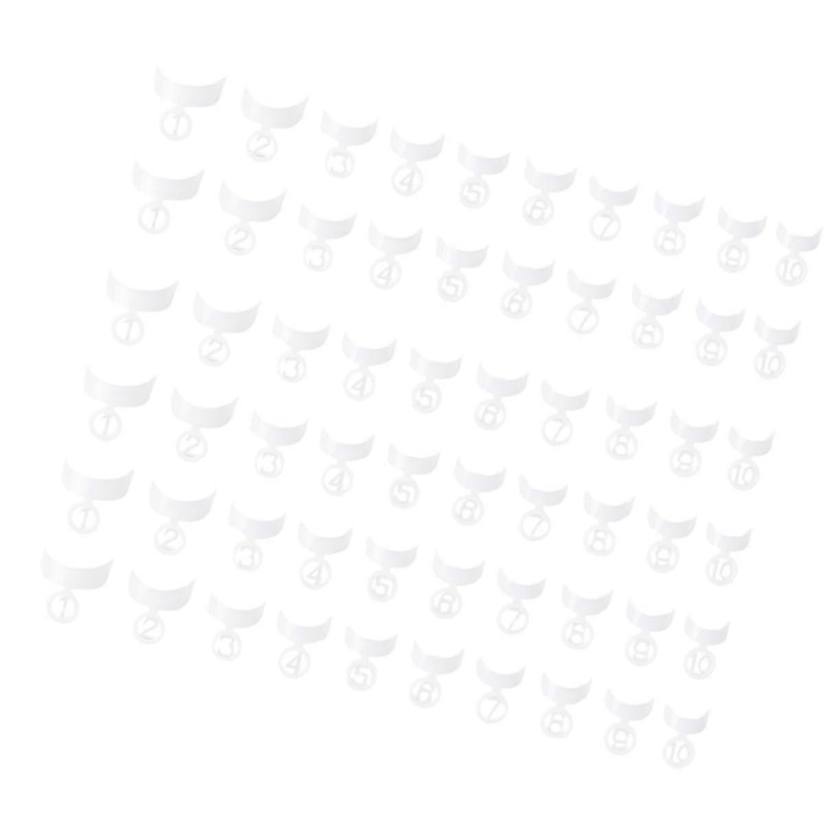 500pcs White French Nail Tips Salon Quality False Nails Easy Application Elegant Crescent Shape