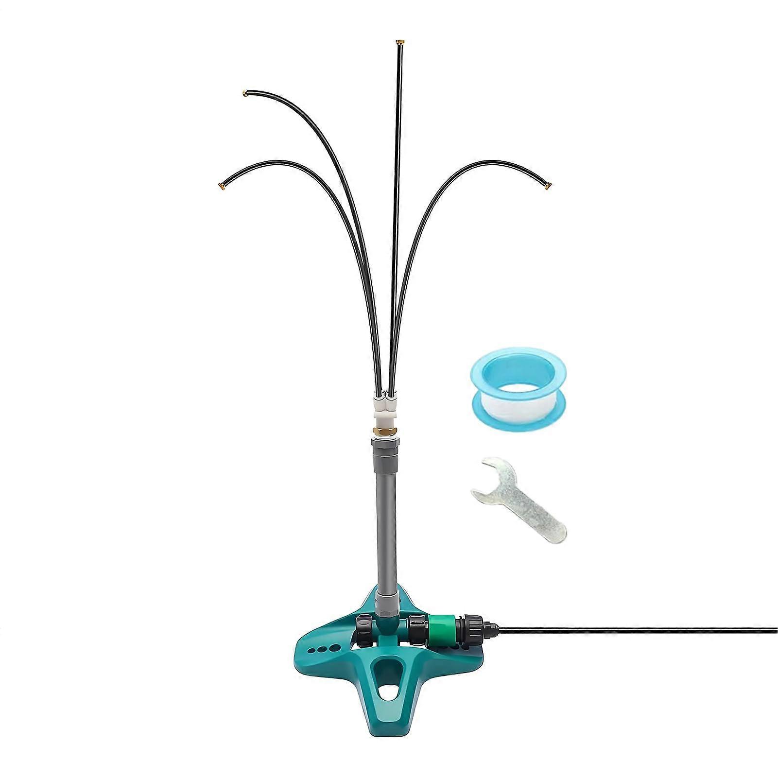 Outdoor Misting System with Stand for Patio Garden Camping BBQ Poolside Cooling