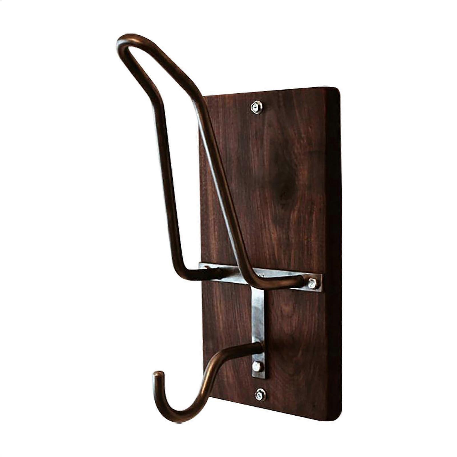 Motorcycle Helmet Holder Wall Mounted Rack with Durable Storage and MultiPurpose Jacket Hook