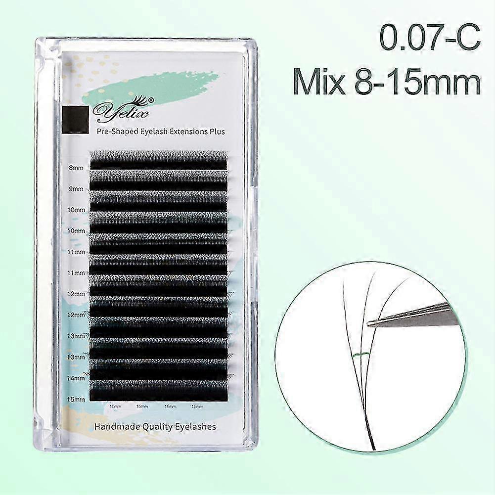 3D W Shape Small Opening Eyelash Extension Premade Volume Lashes 25-26