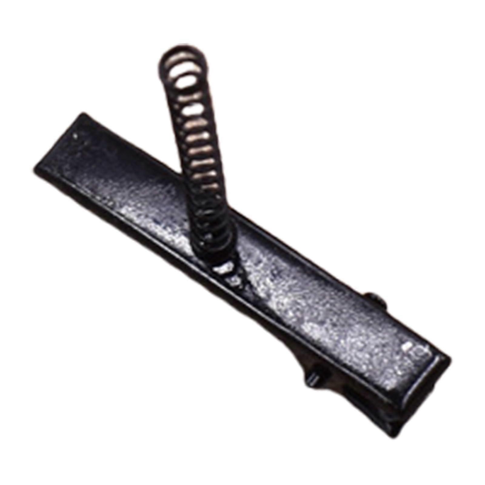 Hair Clips Plain Alloy with Secure Spring Grip DIYFriendly Flat Barrettes 4cm for Crafting