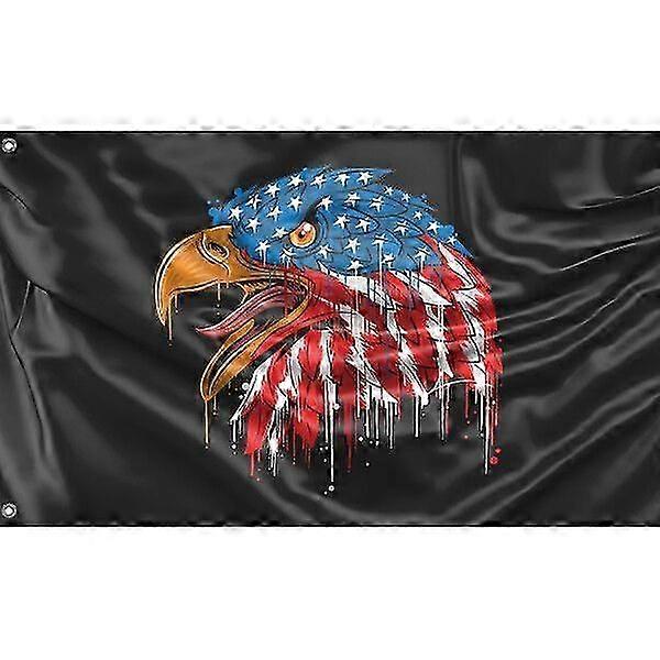 Patriotic Usa White Eagle Flag Pattern 457