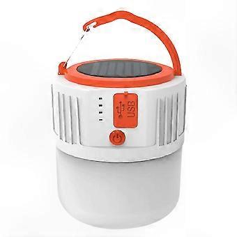 Solar-Powered LED Lantern for Camping, Emergency, and Outdoor Use