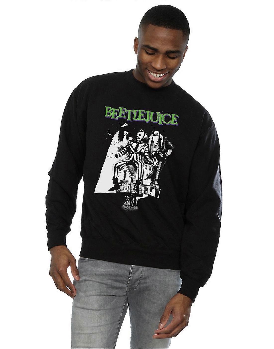 Beetlejuice Men's Mono Poster Sweatshirt