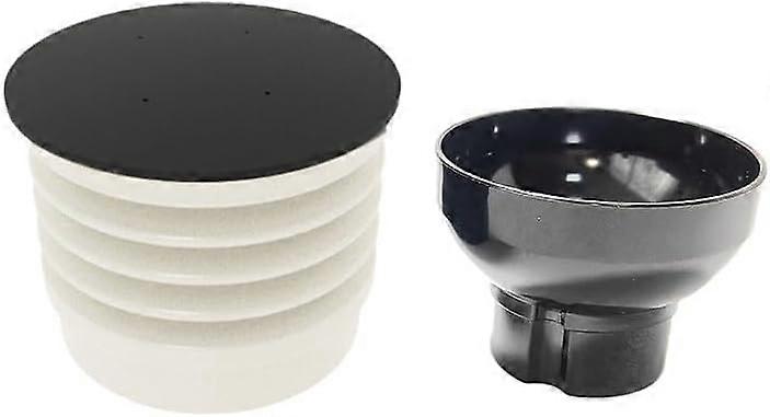 Coffee Grinder Single Dose Hopper with 140g Blow Bin for Eureka MMG, Black Silicone Accessory