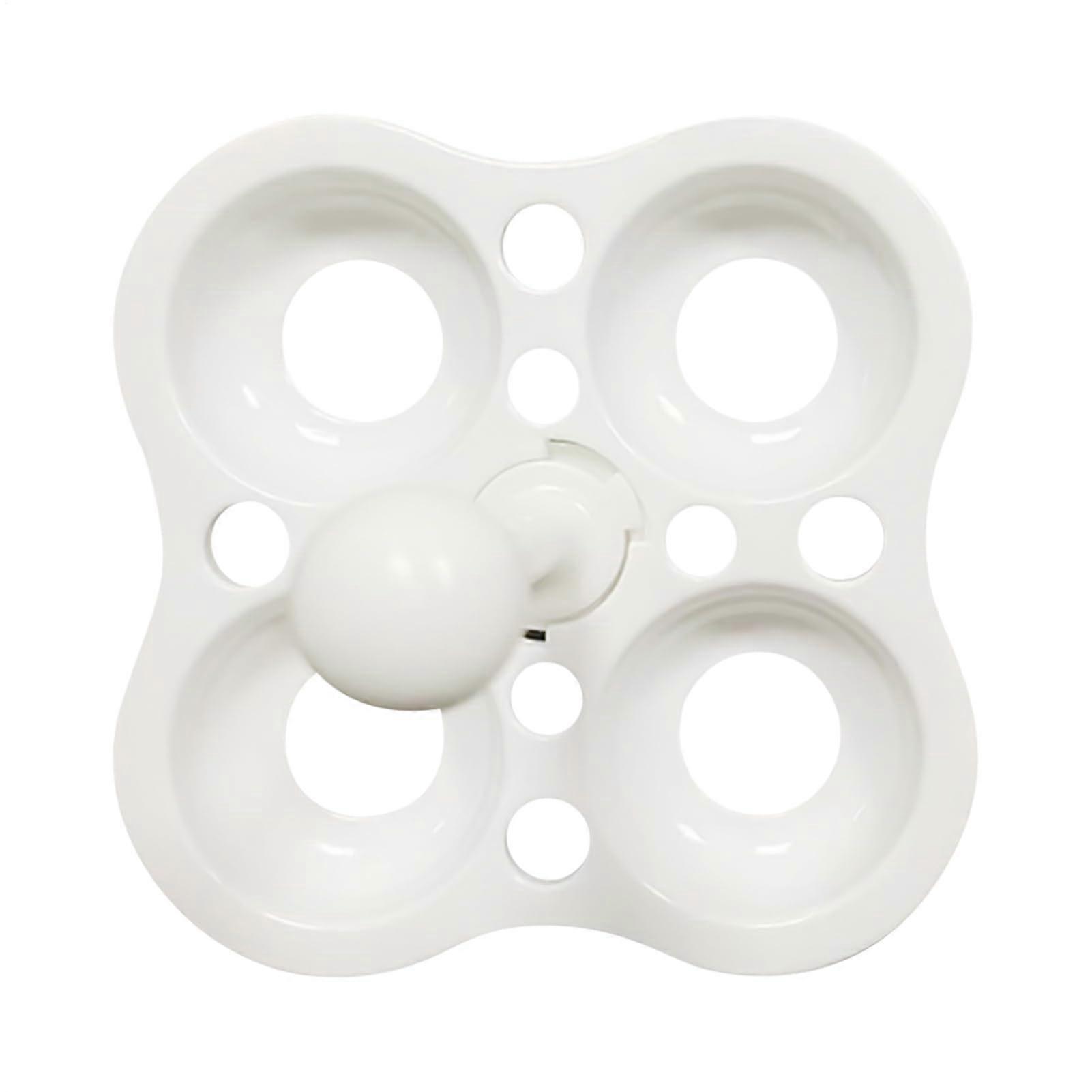 Egg Steamer Rack with AntiFall Locking Slots, 4 Hole Heat Resistant Egg Holder for Balanced Cooking