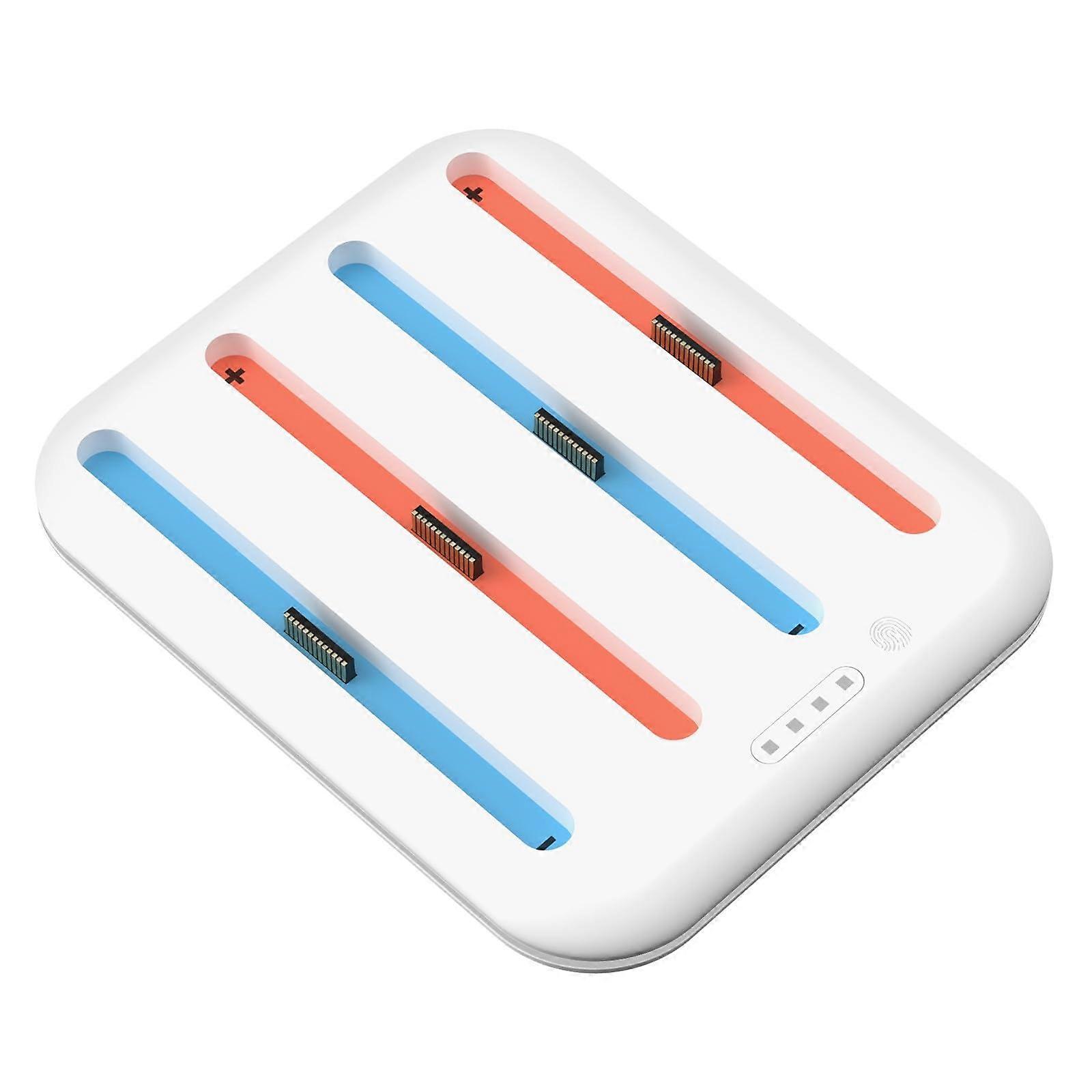 Controller Charging Dock for 4 Controllers with Fast Charging, LED Gradient Lights, AntiSlip Base