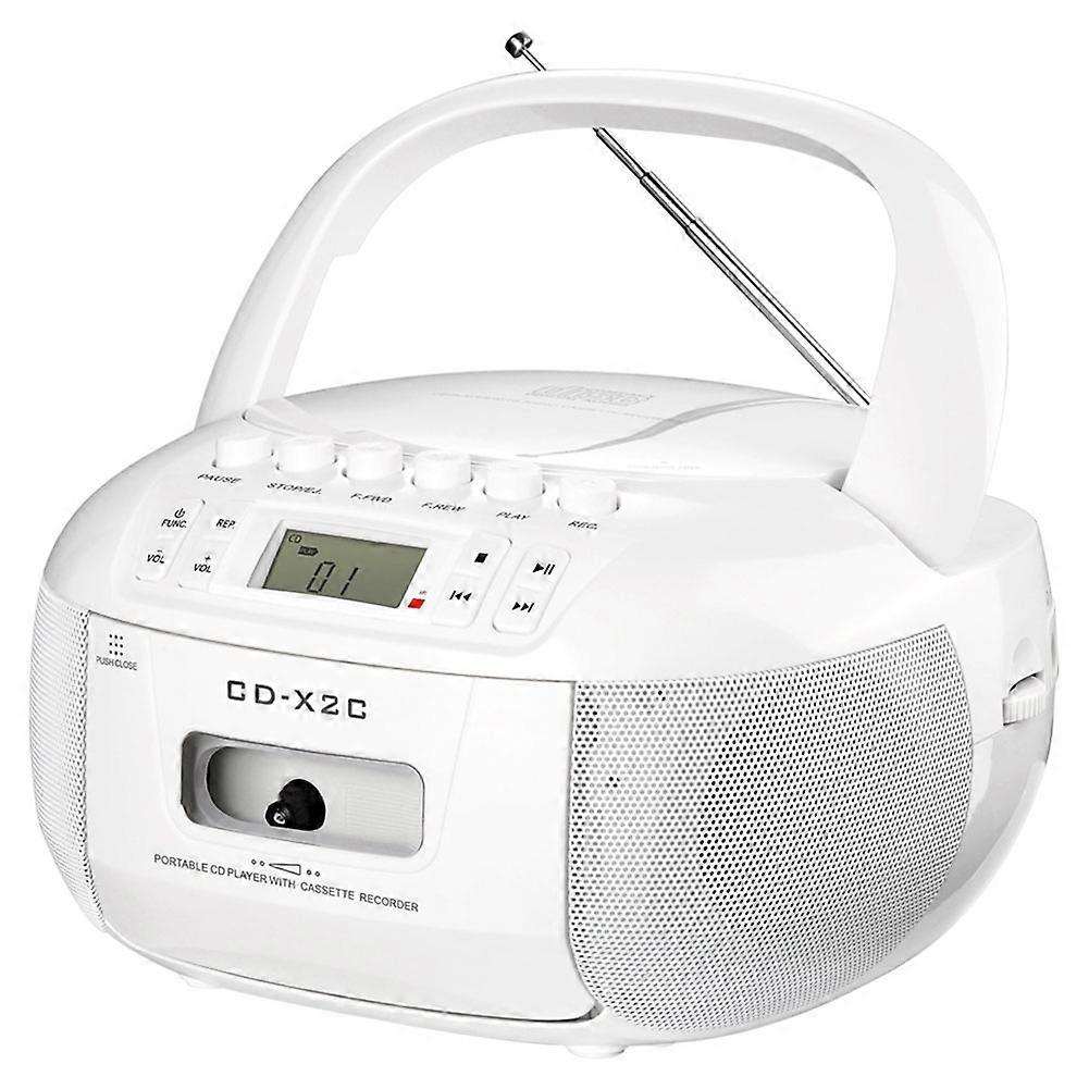 Portable CD Cassette Player FM AM Tape CD Player