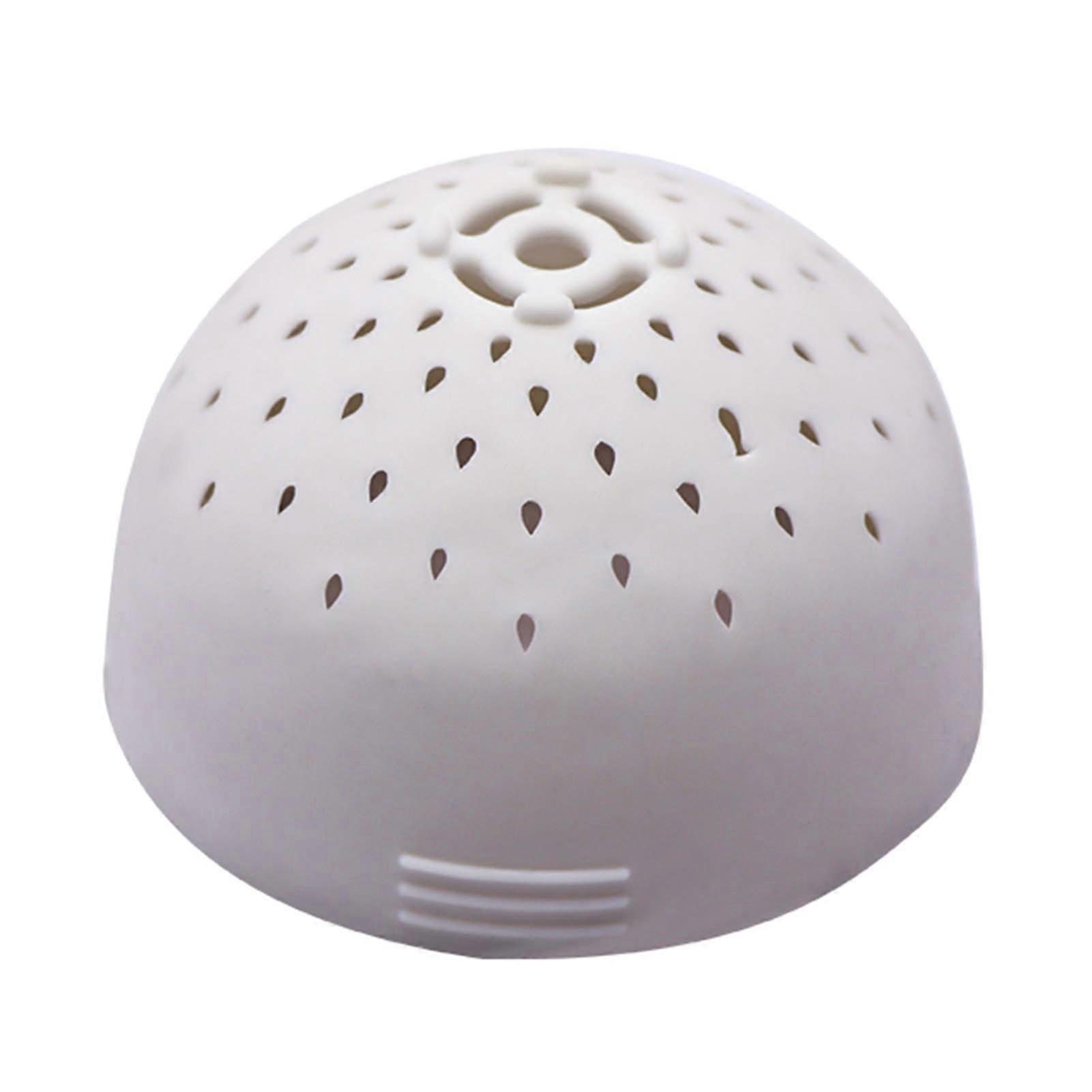 Silicone Sink Strainer with AntiClog Water Flow, Stable Spiral Install, Mini Kitchen Colander White