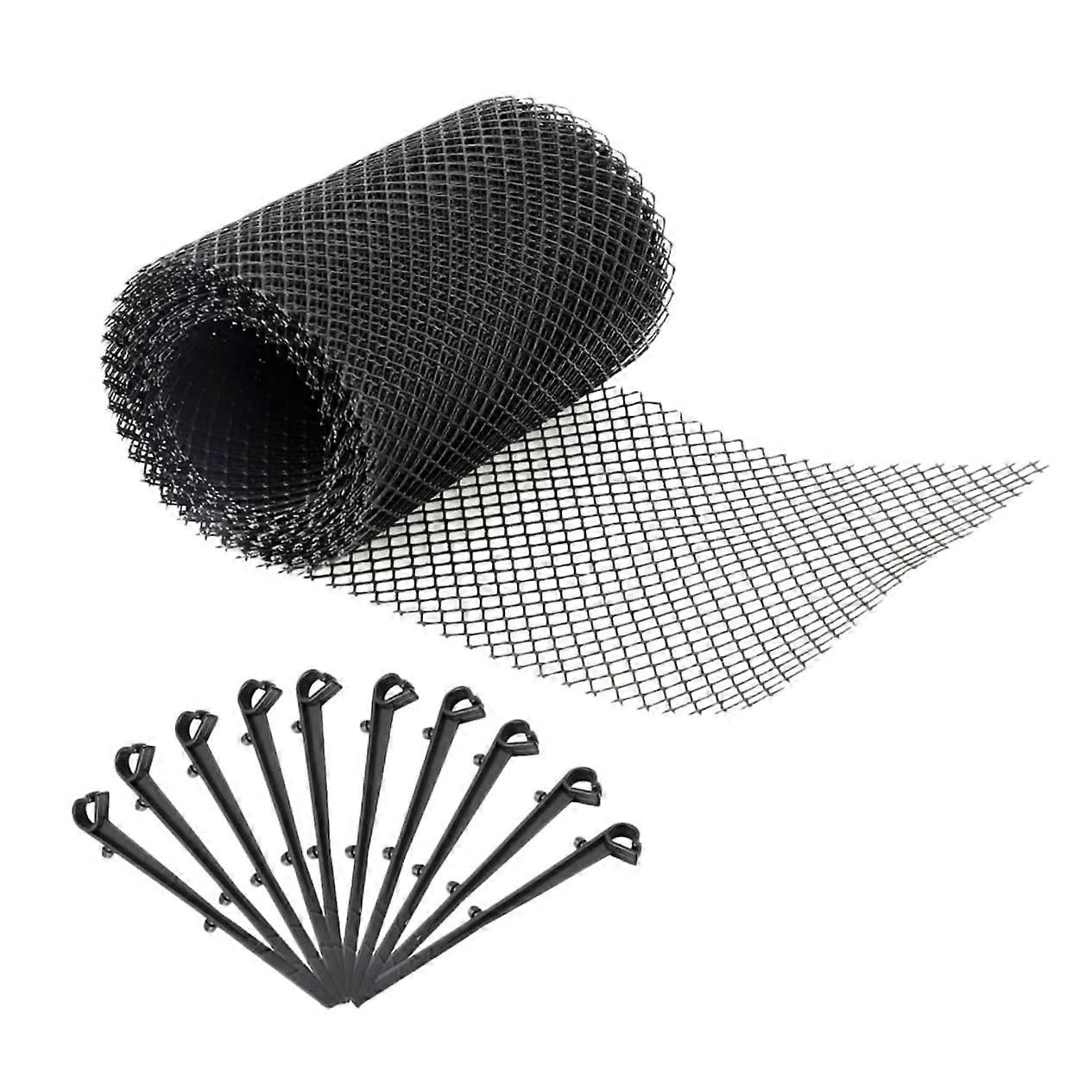 Plastic Gutter Guard Mesh Leaf Protector for Roof and Garden, CrackResistant Easy Installation