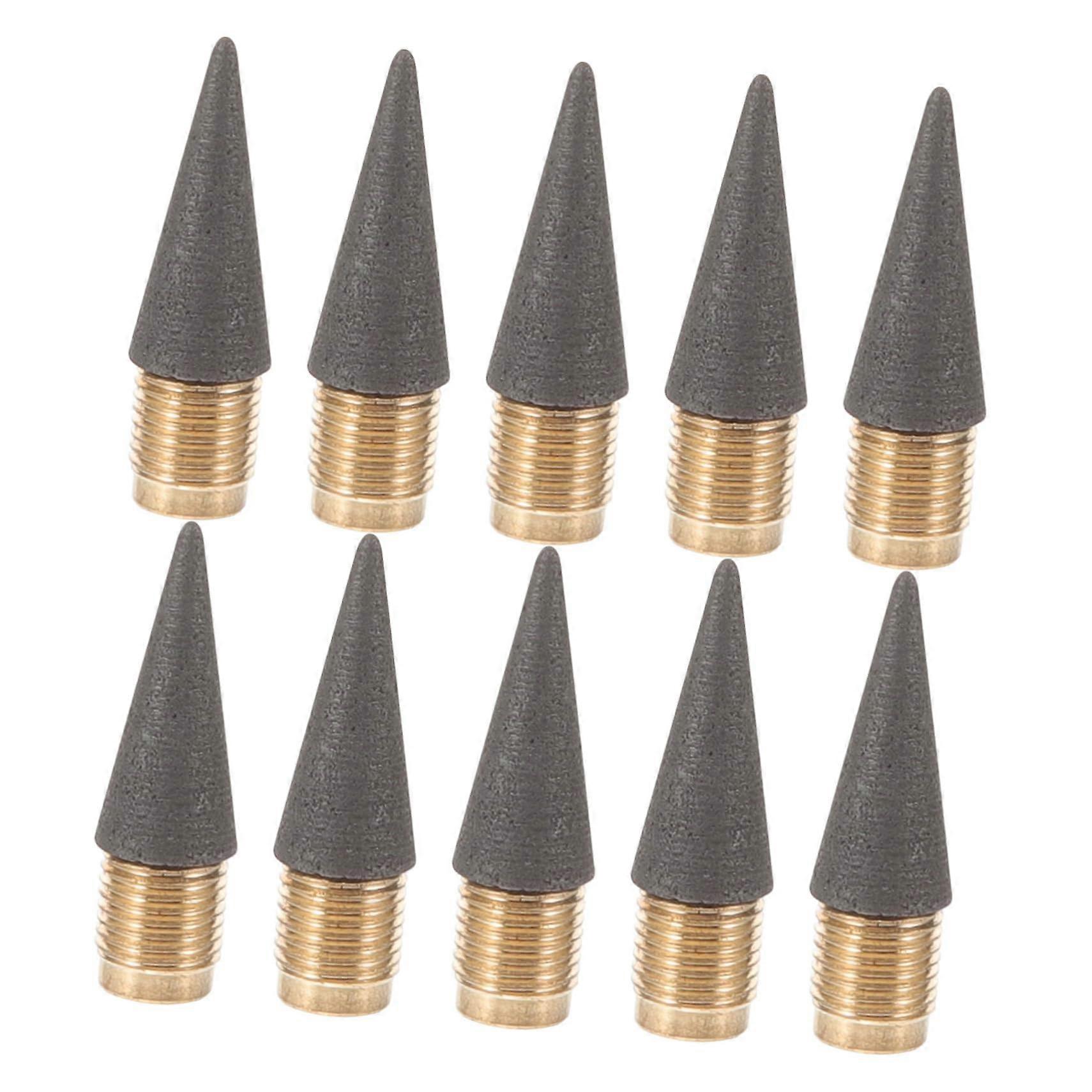 10Pcs Inkless Pencil Refills Everlasting Graphite Nibs Smooth Writing No Sharpening for School Office