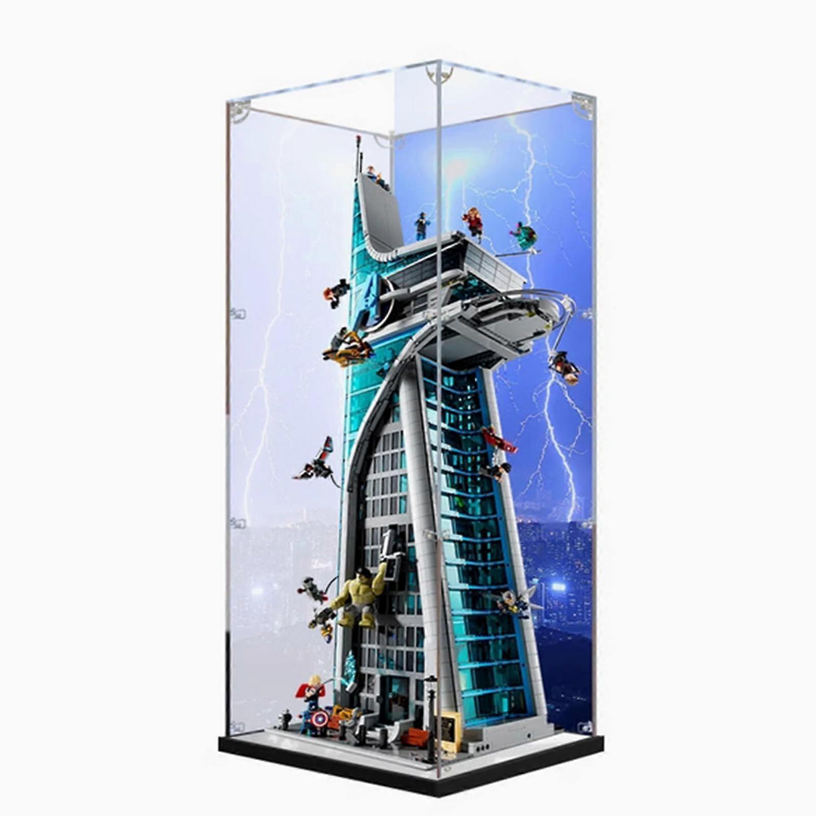 Acrylic Display Box for  76269, Dustproof Clear Protection with Mirrored Background, Durable Thick Acrylic