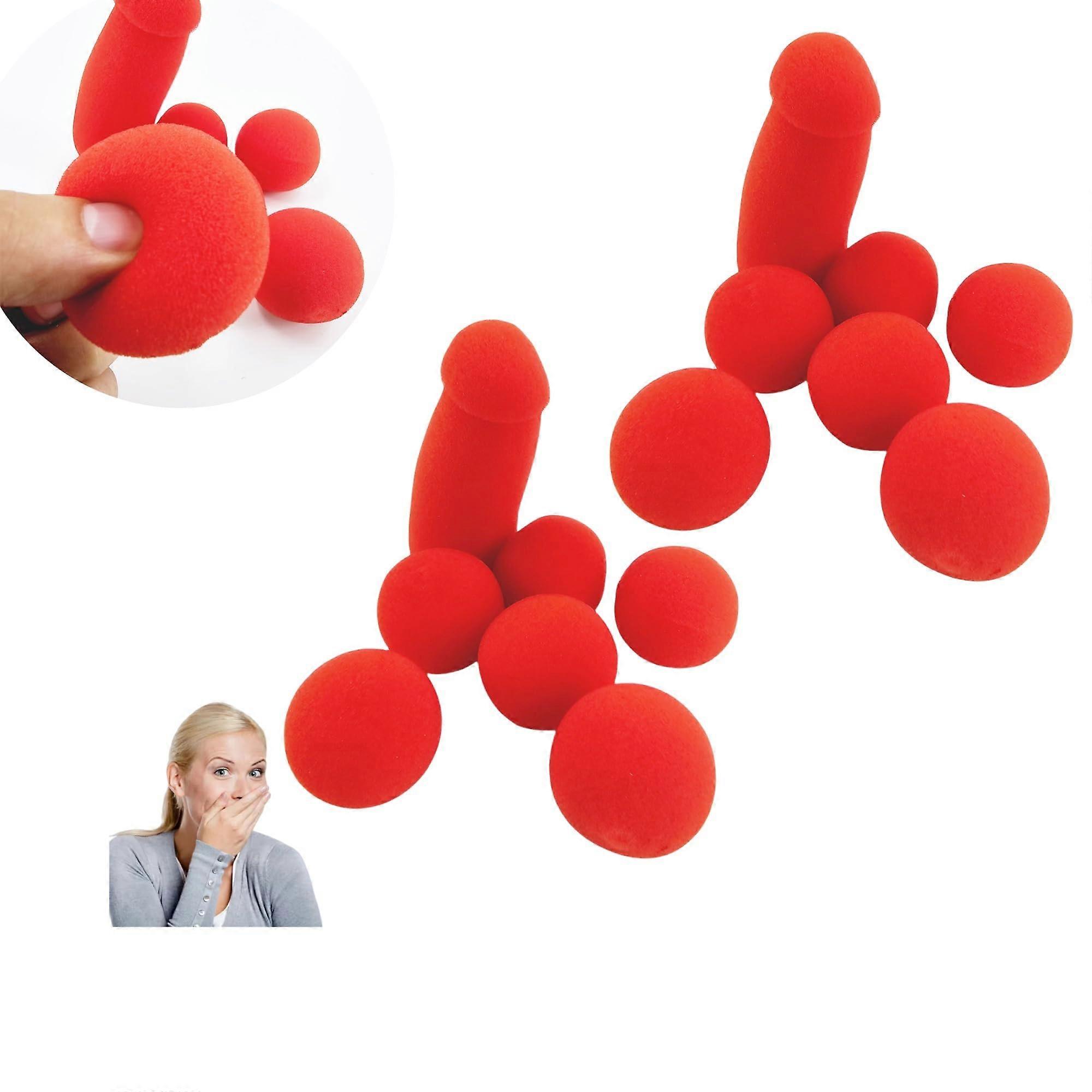 Magic Sponge Balls Set with Prank Banana, Realistic Stage Prop for Funny Magic Tricks