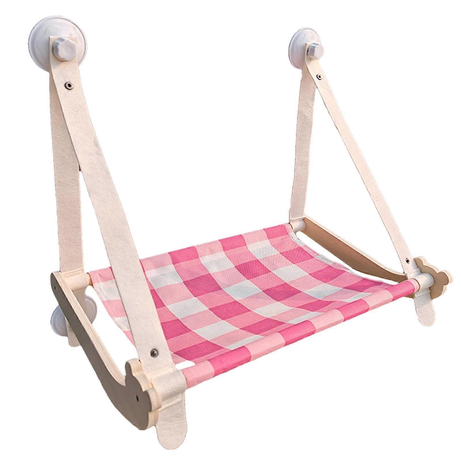 Foldable Cat Window Perch Hammock with Strong Safe Suction Cups, Space Saving Bed for Large Cats