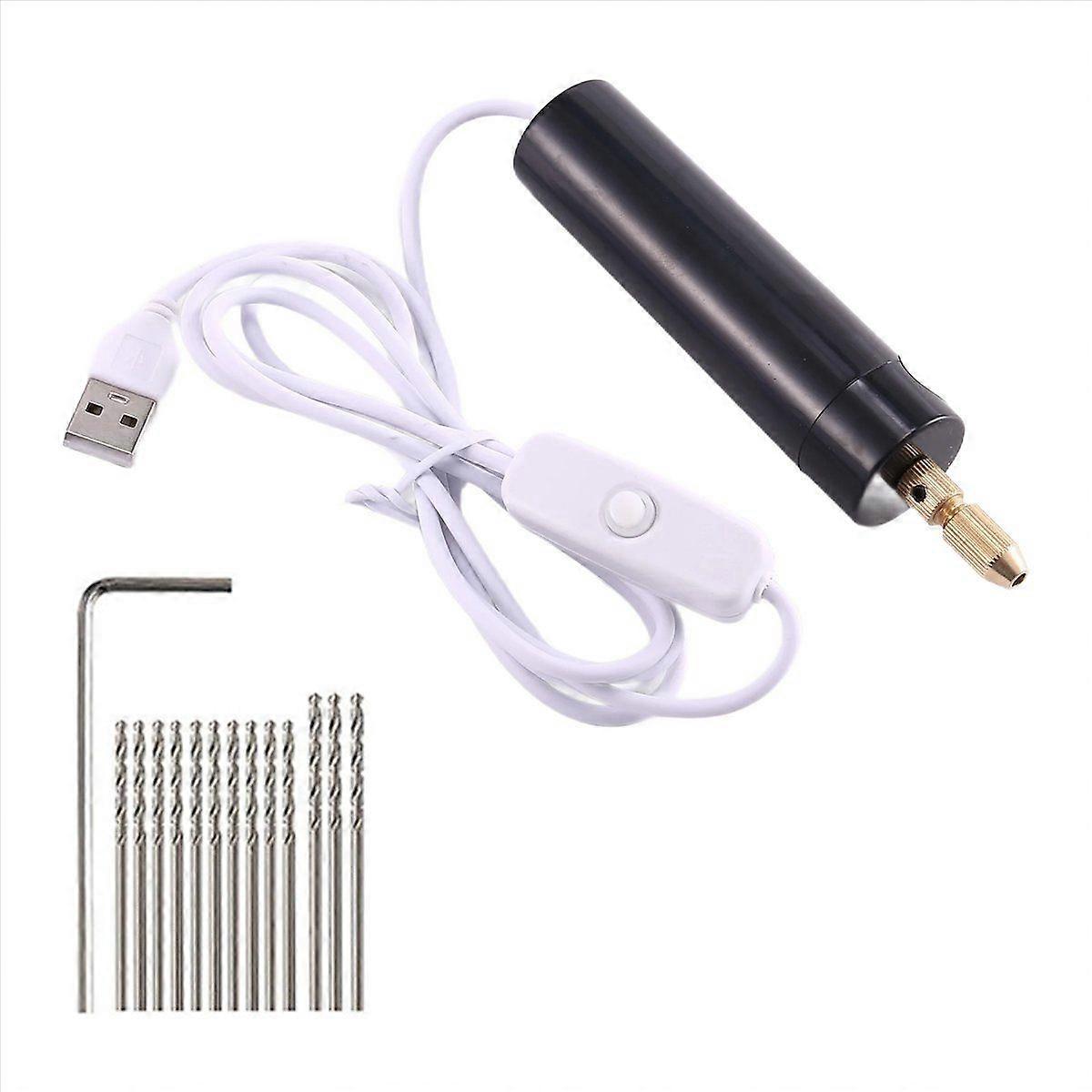 0.7-1.2Mm Micro-Electric Hand Drill Set for Resin,Electric Mini Drill