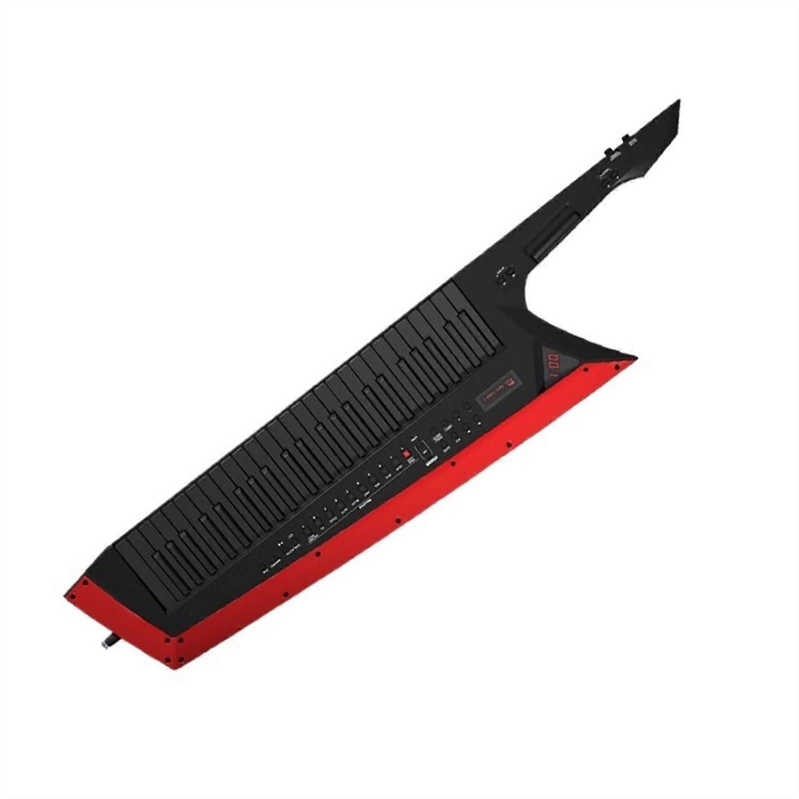 Professional Electronic Keyboard with Dual Timbre Layering and Split Mode, ShoulderMounted Synthesizer for Stage Performance (Black)