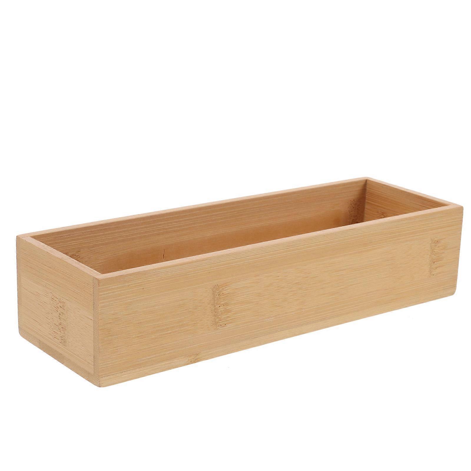 Rectangular Bamboo Display Box Travel Accessories Home Use For Adults 1Pack