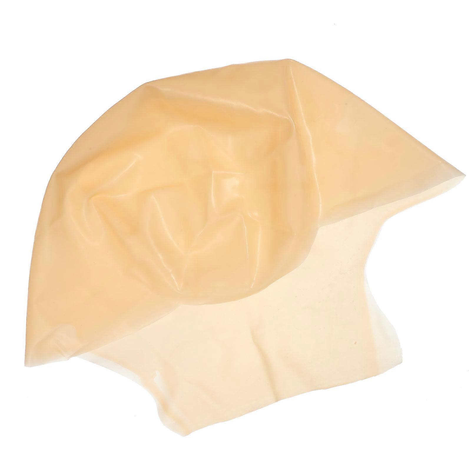 Khaki Latex Bald Cap for Makeup 1Pcs Durable Costume Accessory