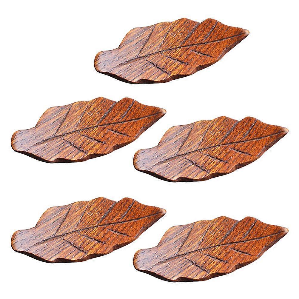 Chopsticks Rest Set Bamboo Prevent Contamination Feel Dinner Table Decor 5Pcs