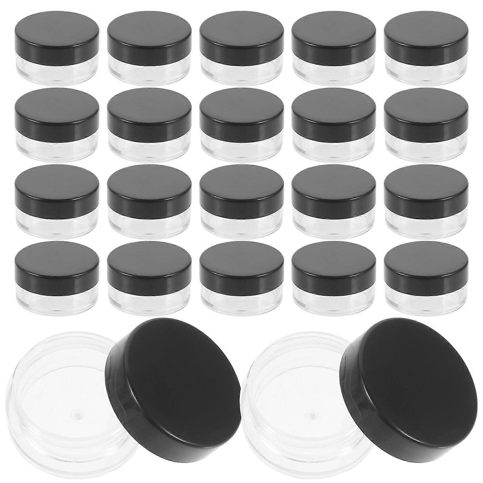 Plastic Dispense Bottles Lotion Bottle for Makeup Use 60Pcs Black Portable Set