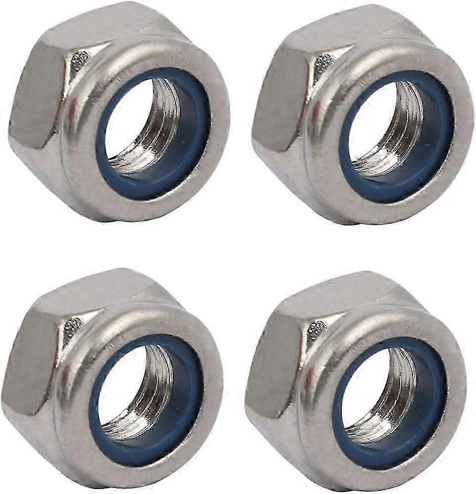 Lock Nut Left Hand Thread Nut M8*1.25mm Metric Thread Galvanized Silver