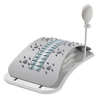 Adjustable Back Massager Posture Correction Back Stretcher Pillow (Silver)