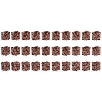 30pcs Vann Plant Fast Ring Keramikk Gravity Ring Fish Tank Grass Ring (mørk rød)