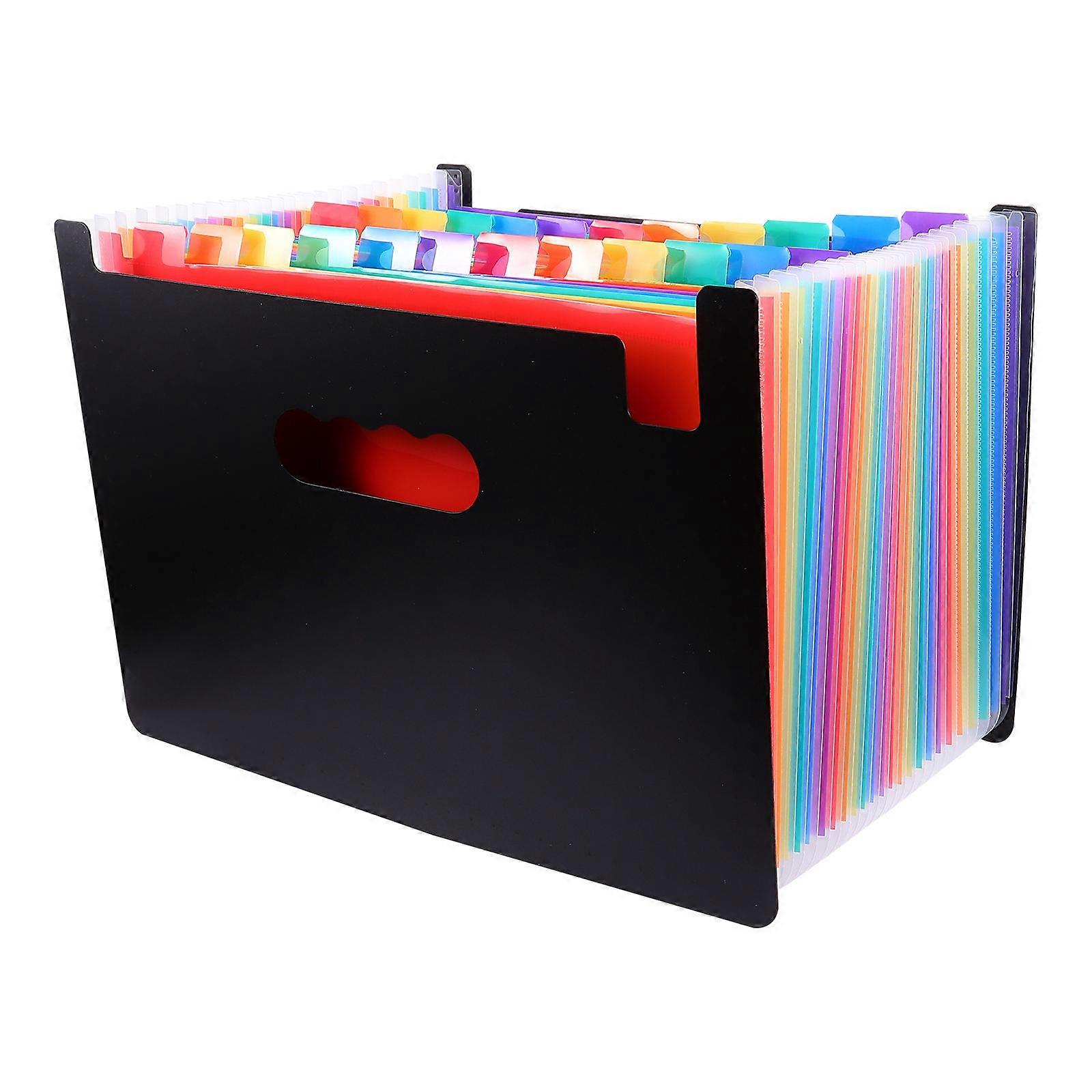 1Pc 24-Layers File Folder Practical Document Folder Multi-Function File Organizer