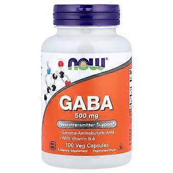NOW Foods, GABA mit Vitamin B-6, 500 mg, 100 vegetarische Kapseln