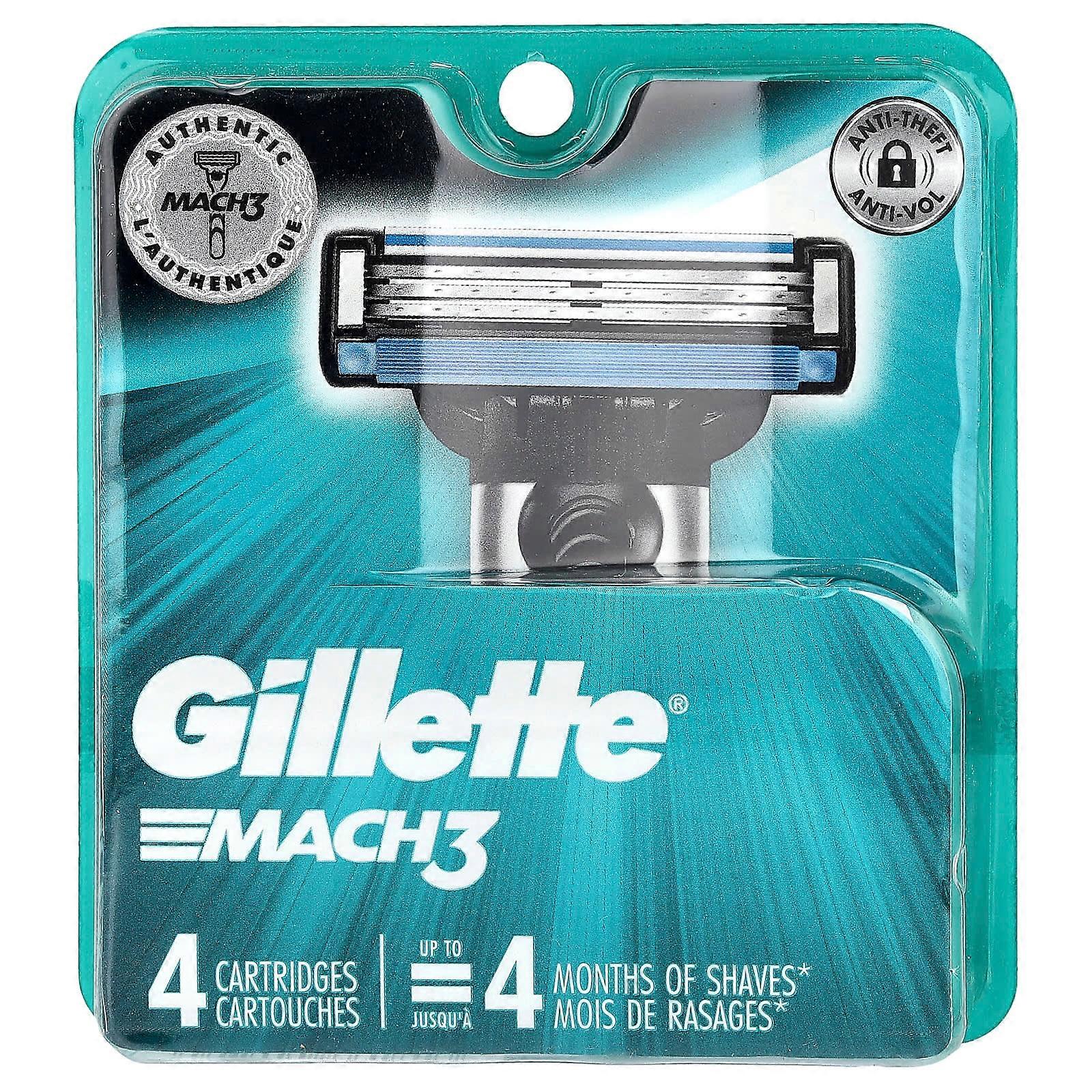 Gillette, Mach3, 4 Cartridges