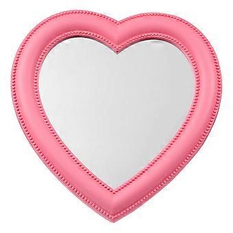 Vosarea Pink Heart Shaped Makeup Mirror Dual Use Wall Mirror