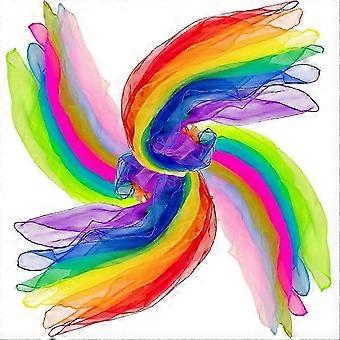 Colorful Dance Scarves, 24 PCS 12 Colors Juggling Scarves for Dancing